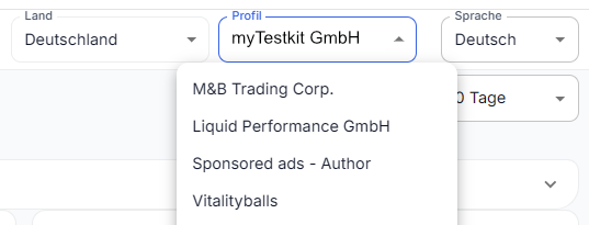 Zwischen mehreren Seller-Accounts wechseln